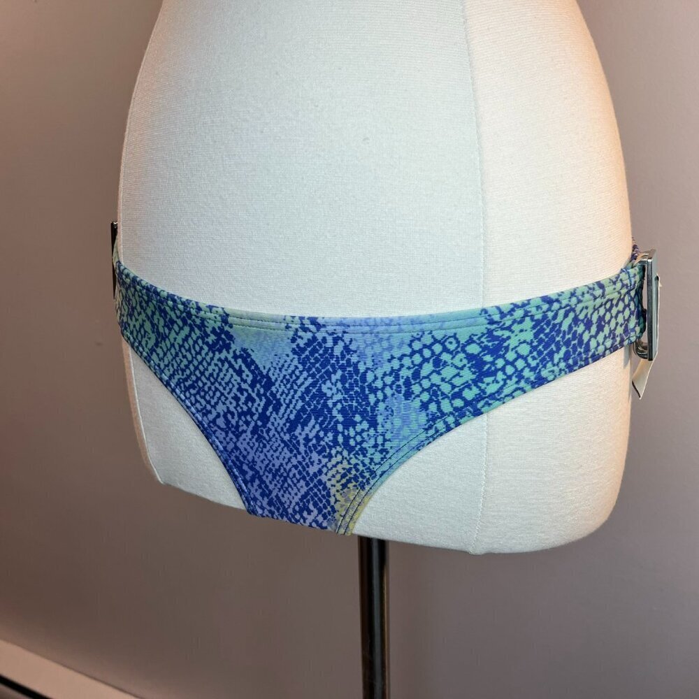 Women's Blue-Green Ombre Bandeau Bikini Set - Picture 3 of 5